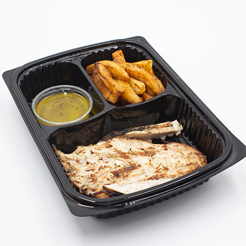 Grilled Chicken + Potatoes + lemon olive oil