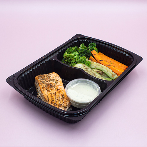 Salmon + Grilled vegetables