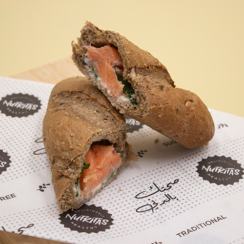 Smoked Salmon Sandwich Low Cal