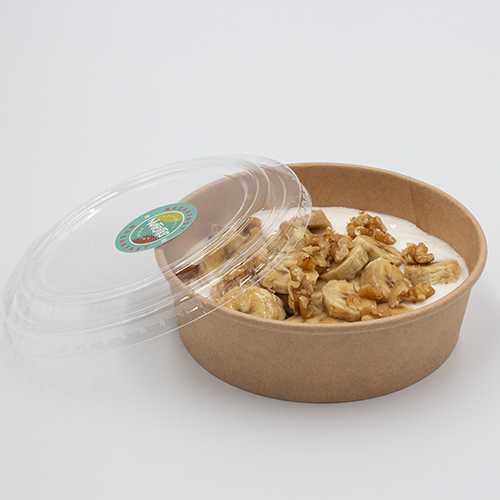 Lactose-free Greek yogurt with banana