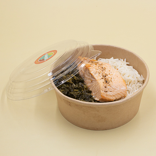 Spinach rice with Salmon